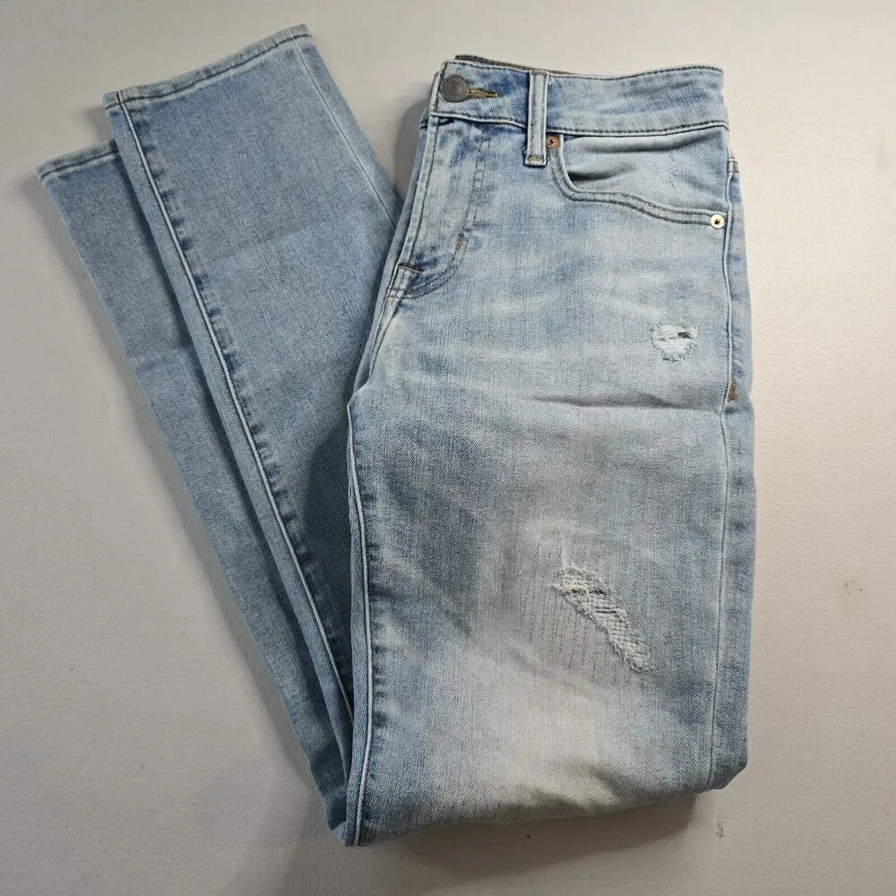 American Eagle Jeans Men's 30 x 32 Blue Skinny Distressed Next Level AirFlex